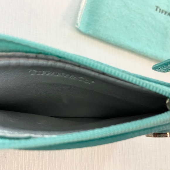 Authentic Tiffany & Co. Key Cles Zipper Pouch Tiffany Blue - Card Holder - Picture 7 of 16